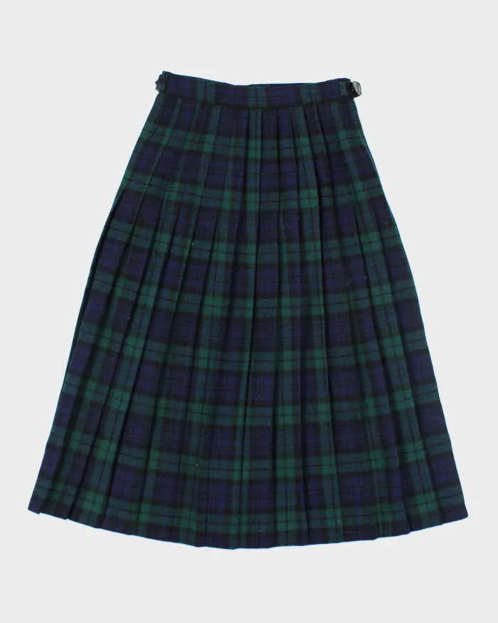 Vintage Wool Checked Pleated Skirt - XS sold by Rokit product image thumbnail 2