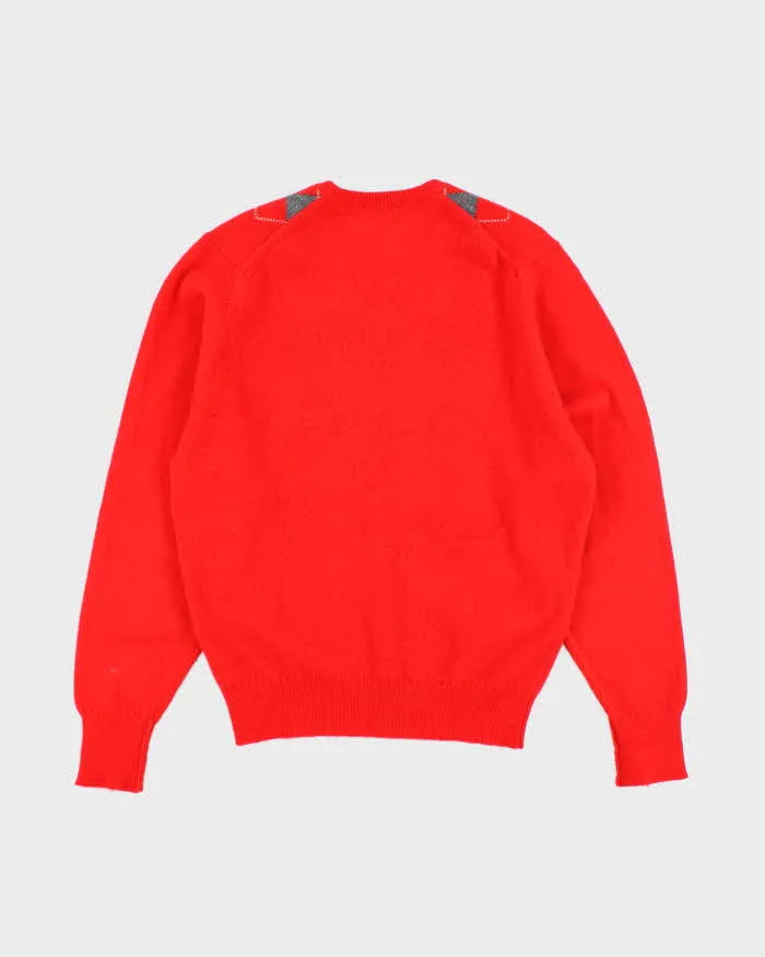 Vintage 90's Burberry Pure Lambswool V-Neck Knit Jumper - L sold by Rokit product image thumbnail 2