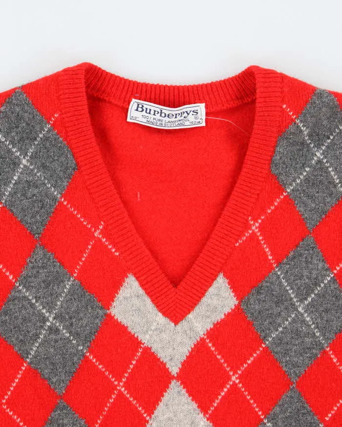 Vintage 90's Burberry Pure Lambswool V-Neck Knit Jumper - L sold by Rokit product image thumbnail 3