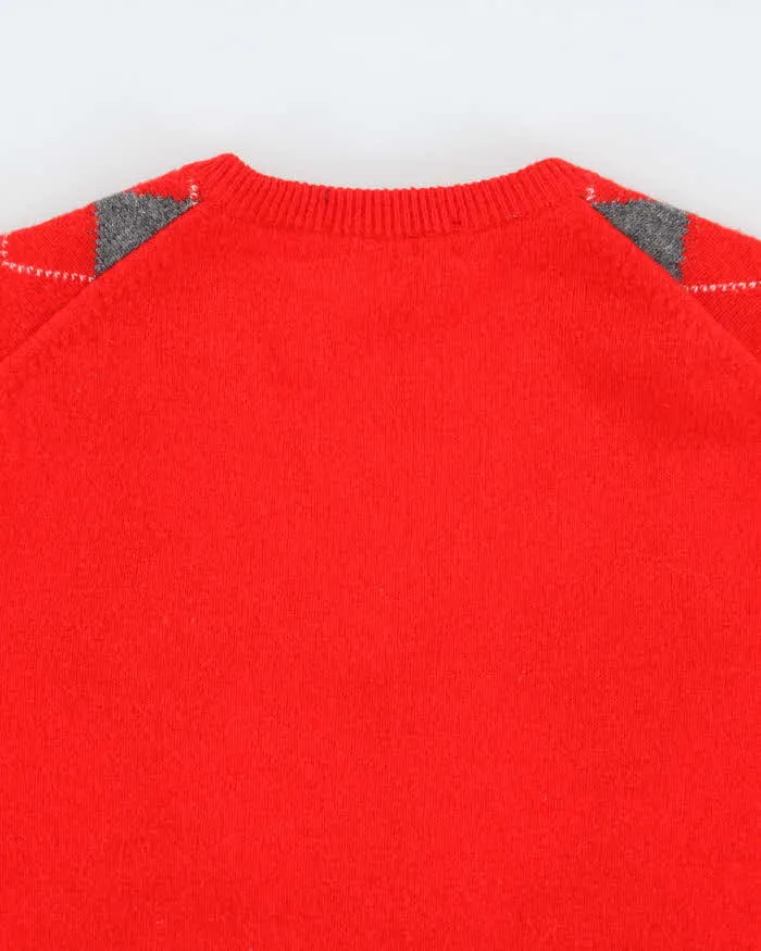 Vintage 90's Burberry Pure Lambswool V-Neck Knit Jumper - L sold by Rokit product image thumbnail 5