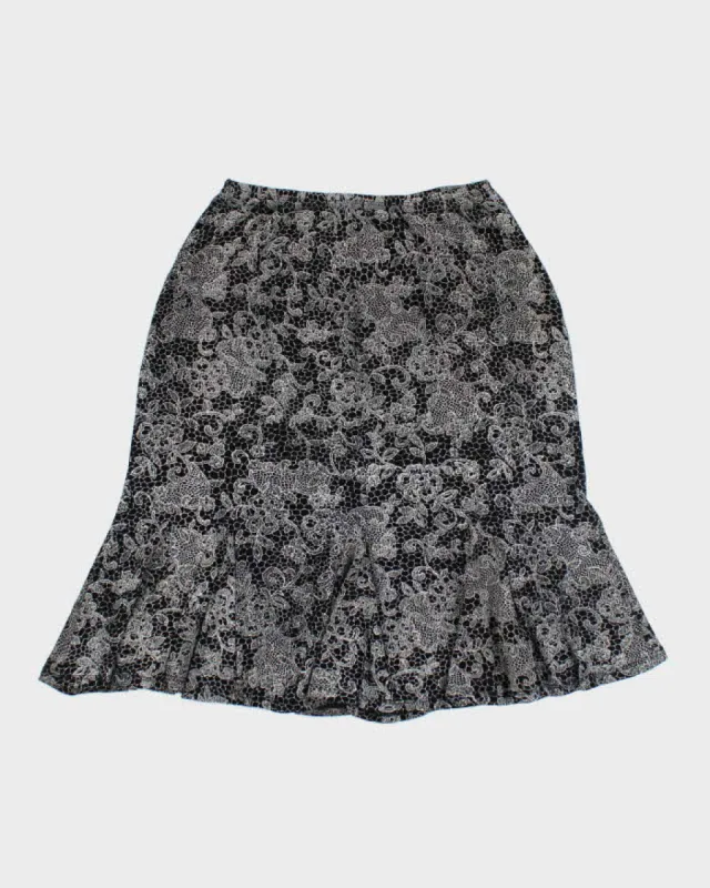 Y2k 00s Ronni Nicole Pattern Skirt - S sold by Rokit