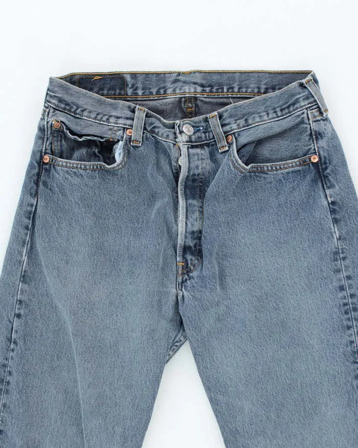 Vintage 90's Levi's 501 Blue Medium Wash Jeans - W28 L25 sold by Rokit product image thumbnail 3