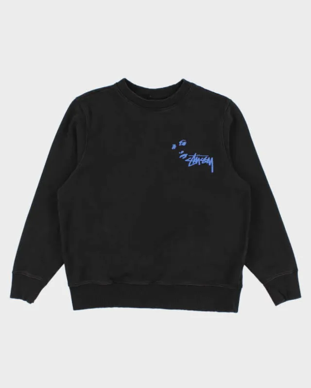 Men's Black Stussy Graphic Sweatshirt - S sold by Rokit