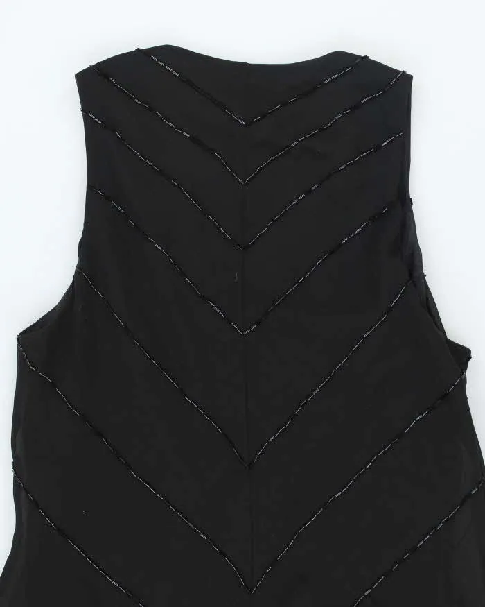 Vintage 90s Jones New York Black Beaded Dress - M sold by Rokit product image thumbnail 4