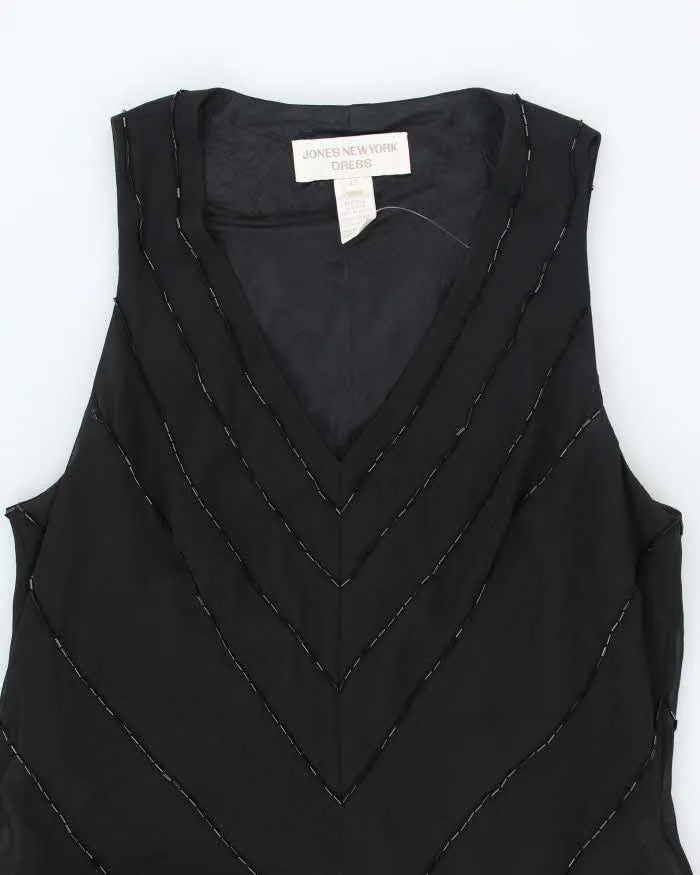 Vintage 90s Jones New York Black Beaded Dress - M sold by Rokit product image thumbnail 3