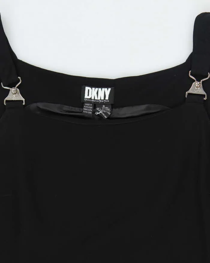 DKNY Black Pinafore Dress - M sold by Rokit product image thumbnail 3