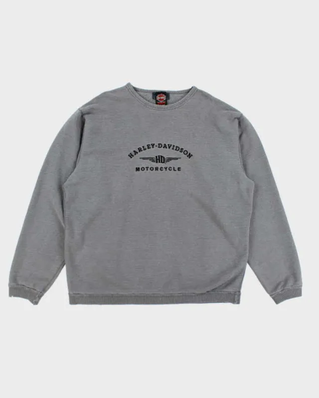 Vintage 2000's Harley Davidson Oversized Embroidered Sweatshirt - XXL sold by Rokit
