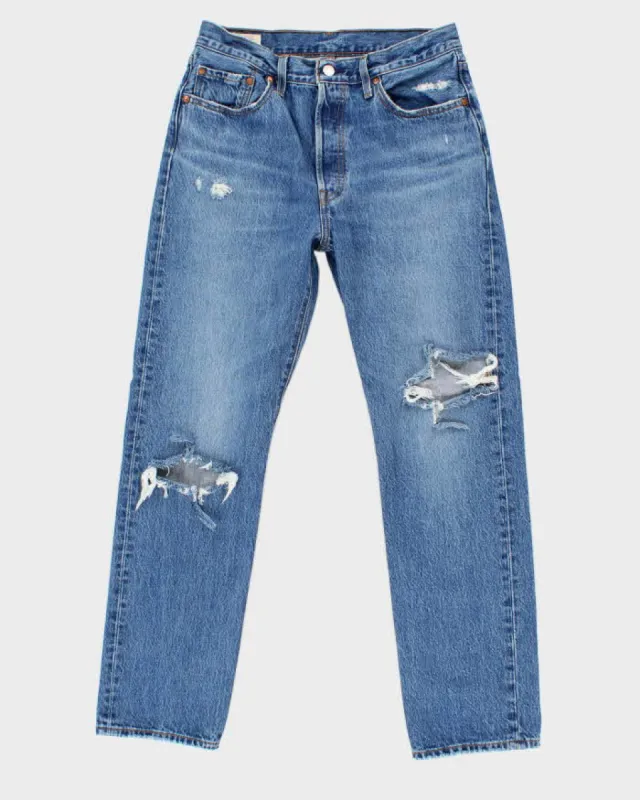 Mens Blue 501 Levi's Distressed Jeans - W32 L27 sold by Rokit