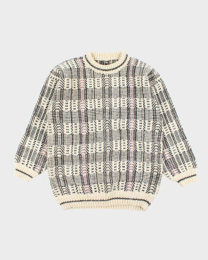 Vintage Handmade Chunky Knit Wool Jumper - L sold by Rokit