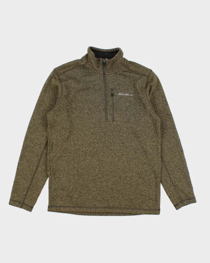 Vintage Eddie Bauer Lined Quarter Zip Fleece - M sold by Rokit