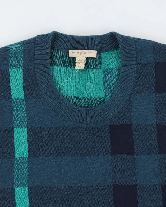 Vintage Burberry Brit Merino Wool Blend Patterned Knit Jumper - XL sold by Rokit product image thumbnail 3