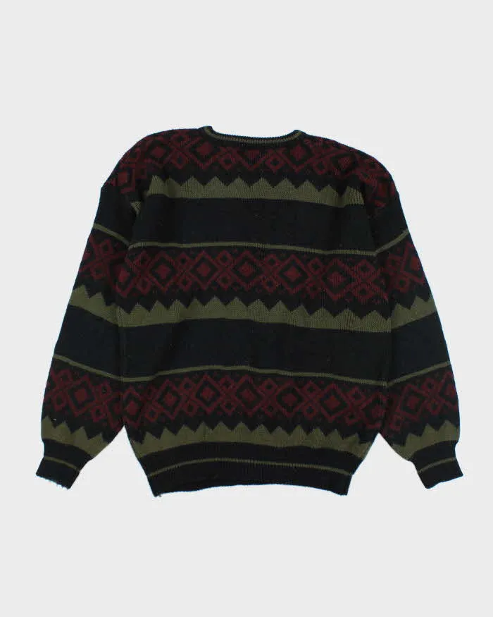 Vintage 90's Patterned Chunky Knit Jumper - XL sold by Rokit product image thumbnail 2
