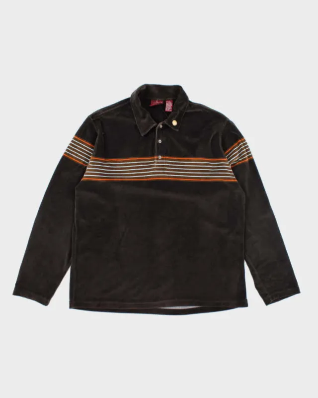 Vintage 2000's Quiksilver Oversized Quarter Button Pullover - L sold by Rokit
