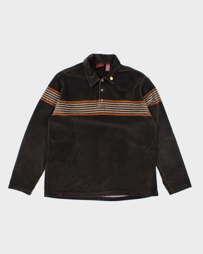Vintage 2000's Quiksilver Oversized Quarter Button Pullover - L sold by Rokit
