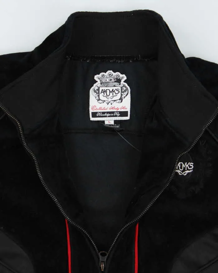 Vintage Y2K AKDMKS Overized Velvet Zip Up - L sold by Rokit product image thumbnail 3