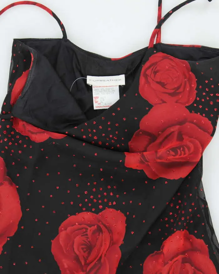 Y2k 00s Fair Weather Floral Glittery Dress - S sold by Rokit product image thumbnail 3