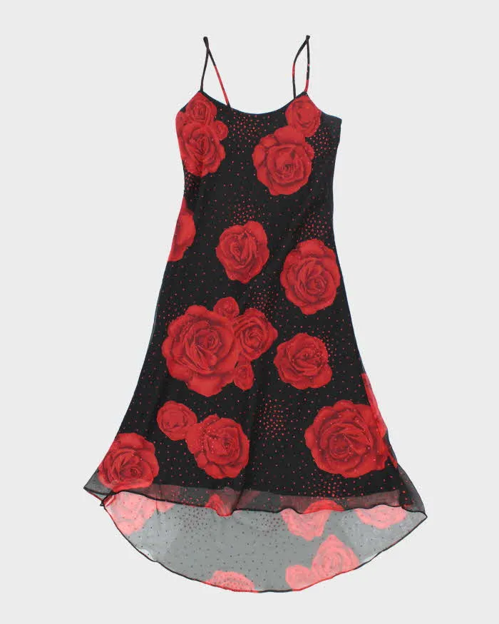 Y2k 00s Fair Weather Floral Glittery Dress - S sold by Rokit