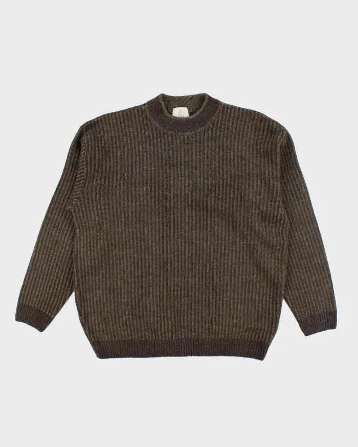 Vintage 90's London Fog Heavyweight Ribbed Knit Jumper - XL sold by Rokit
