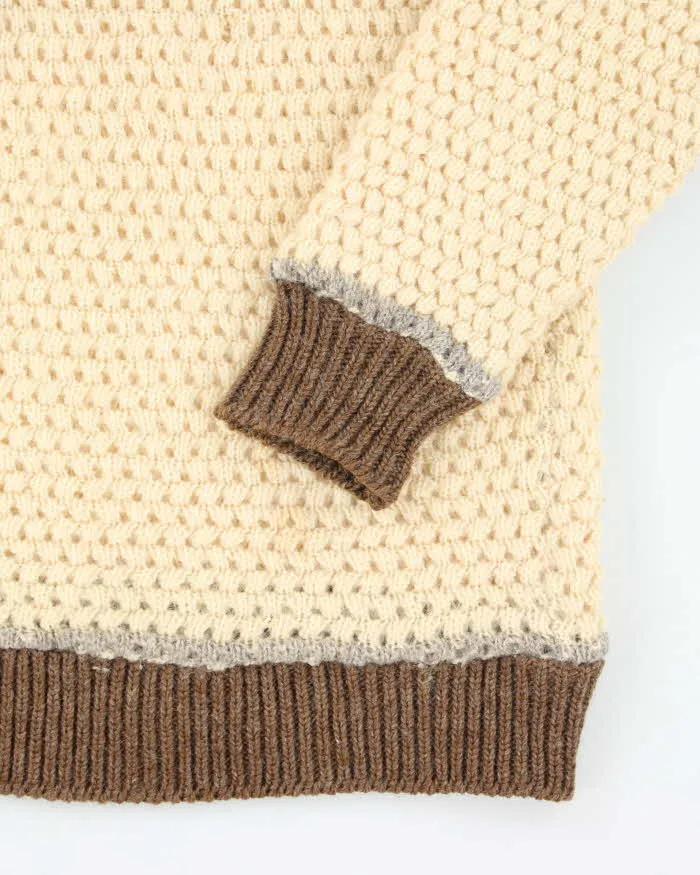 Vintage 80's Caldwell Handmade Wool Chunky Knit Jumper - L sold by Rokit product image thumbnail 4