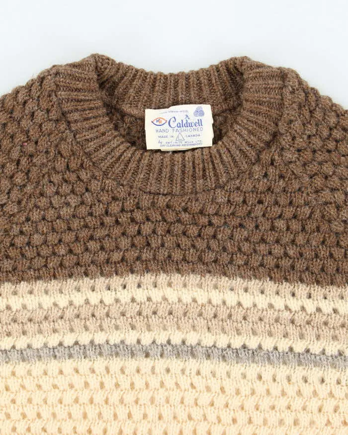 Vintage 80's Caldwell Handmade Wool Chunky Knit Jumper - L sold by Rokit product image thumbnail 3