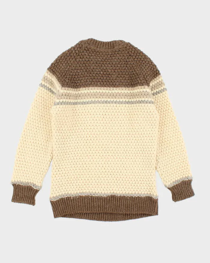 Vintage 80's Caldwell Handmade Wool Chunky Knit Jumper - L sold by Rokit product image thumbnail 2