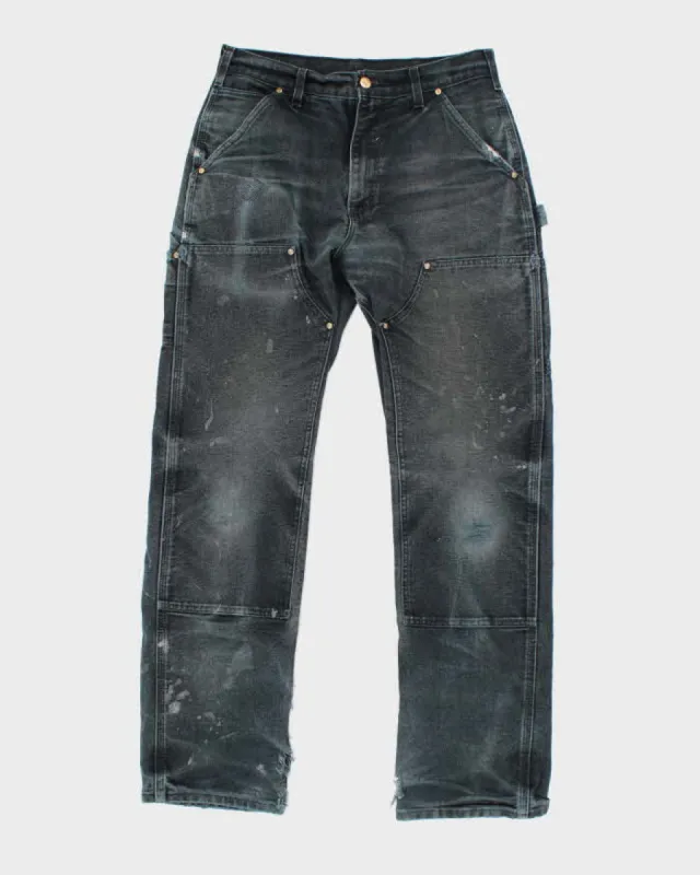 Vintage 90's Carhartt Faded Double Knee Trousers - W32 L30 sold by Rokit