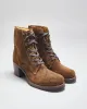Vintage 90's Women's Frye Suede Heeled Ankle Boots - UK 6 sold by Rokit