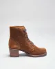 Vintage 90's Women's Frye Suede Heeled Ankle Boots - UK 6 sold by Rokit