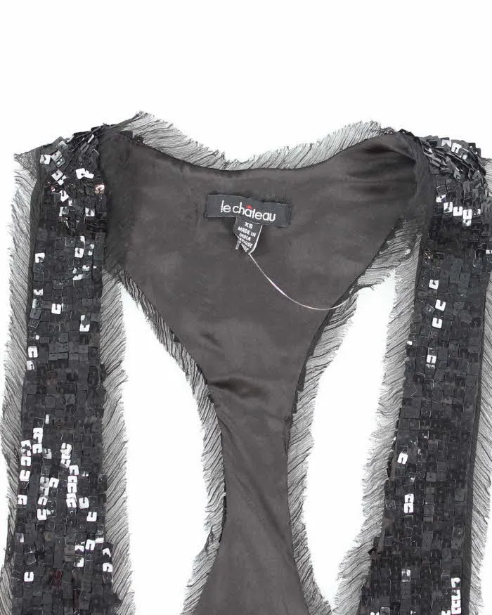 Y2k 00s Le Chateau Sequin Waist Coat - XS sold by Rokit product image thumbnail 3