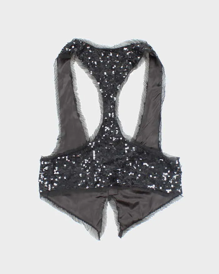 Y2k 00s Le Chateau Sequin Waist Coat - XS sold by Rokit product image thumbnail 2