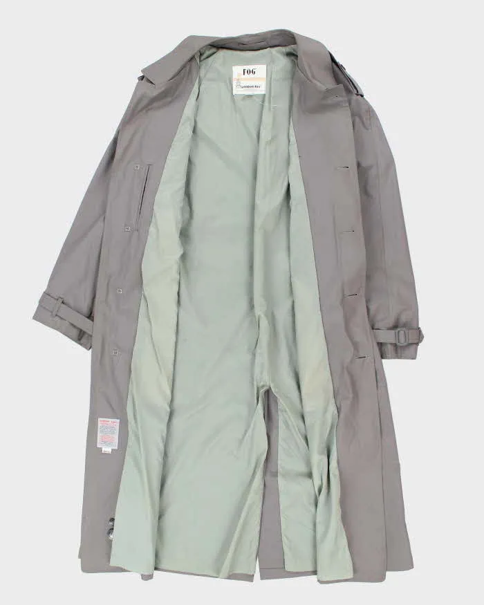 Vintage 80's London Fog Grey Belted Overcoat - L sold by Rokit product image thumbnail 5