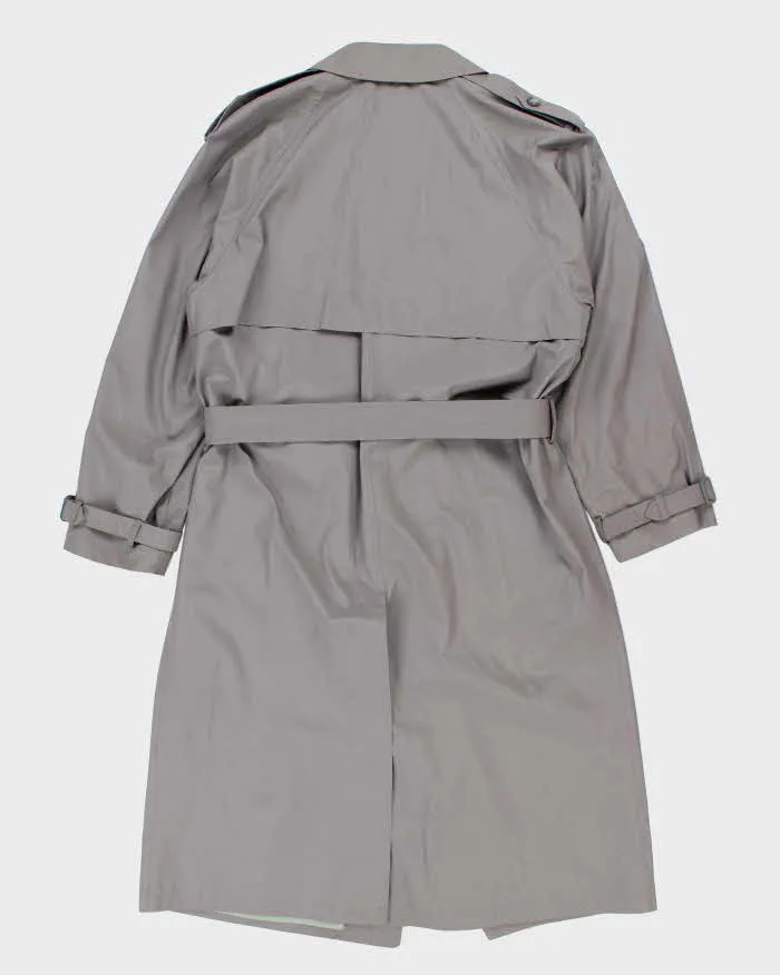 Vintage 80's London Fog Grey Belted Overcoat - L sold by Rokit product image thumbnail 2