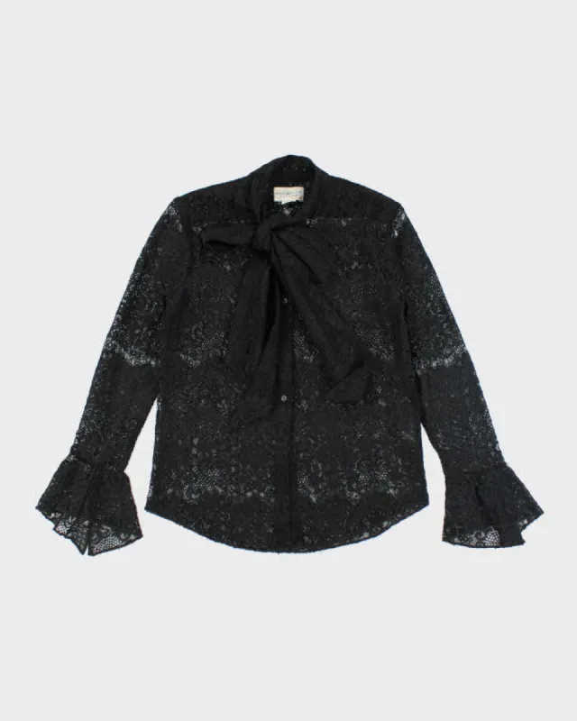 Ralph Lauren Lace Tie Neck Blouse - S made by Rokit