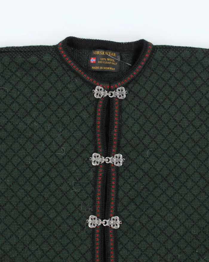 Vintage 80's Norsk Wear Clasp Close Wool Knit Cardigan - L sold by Rokit product image thumbnail 3