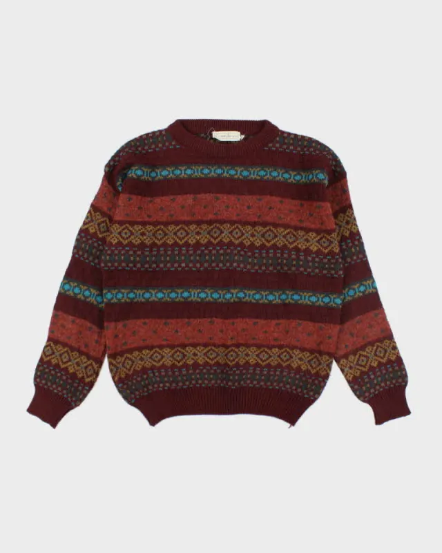 Vintage Charter Collection Wool Blend Jumper - M sold by Rokit