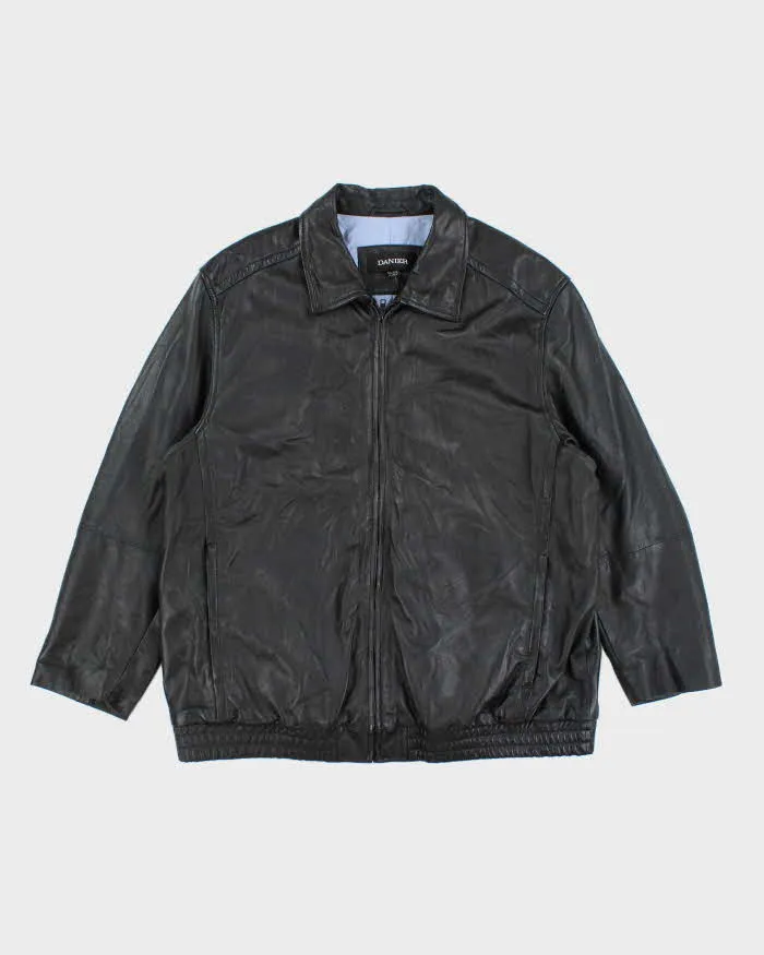 Vintage 2000's Danier Heavyweight Leather Zip Up Jacket - XXL sold by Rokit