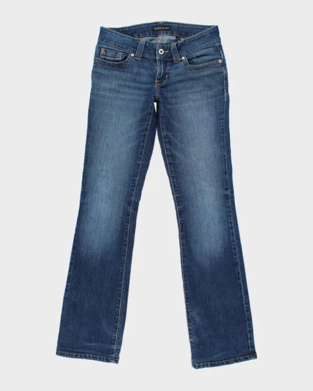 Vintage Y2K Women's Guess Dark Wash Flared Jeans - W28 L31 made by Guess