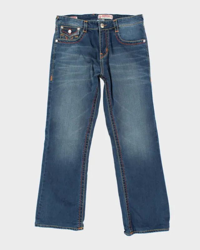 Vintage True Religion Straight Leg Dark Wash Jeans - W32 L29 sold by Rokit
