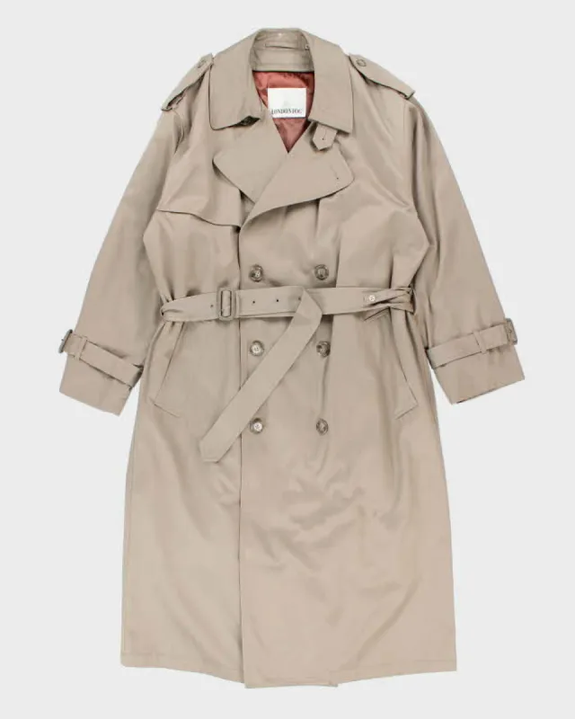 Vintage London Fog Long Trench Coat - L sold by Rokit