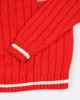 Adidas Red Knit Jumper - M sold by Rokit