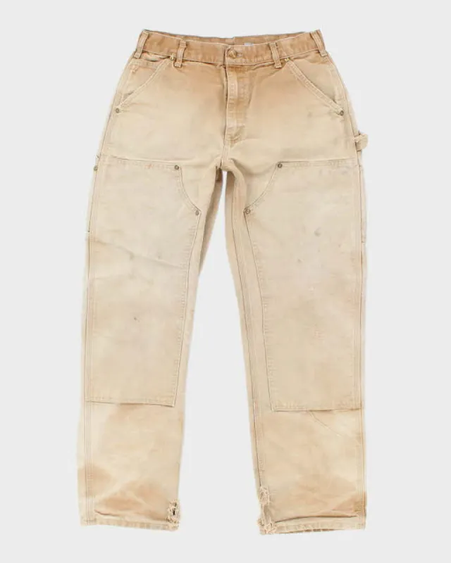 Vintage 2000's Carhartt Heavyweight Double Knee Workwear Trousers - W28 L29 sold by Rokit