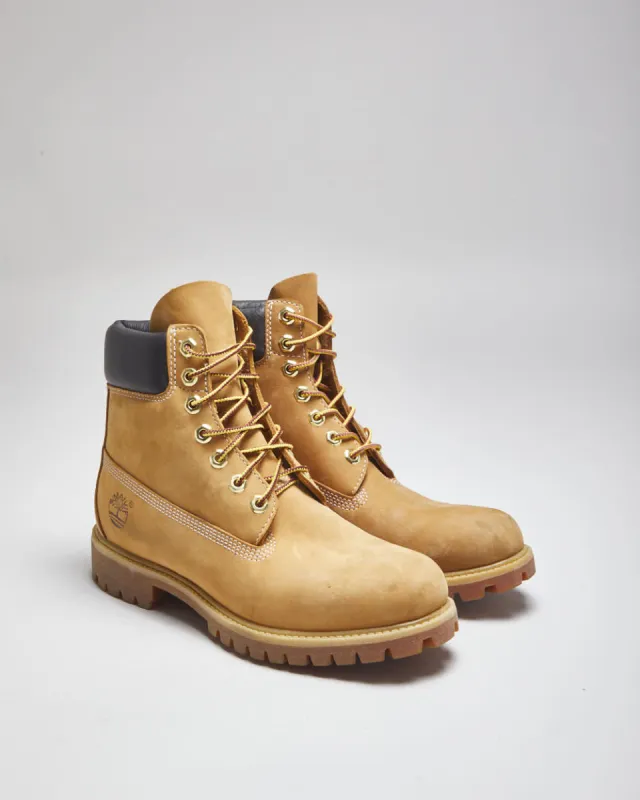 Vintage Timberland Classic Beige Work Boots - UK 8 sold by Rokit