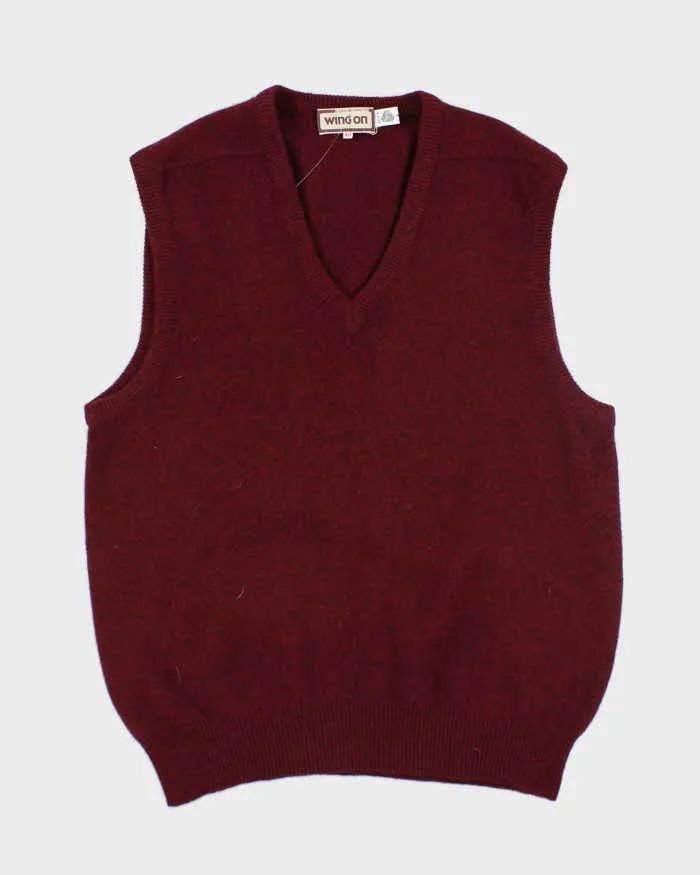 Vintage Wing On Wool Tank Knit - S sold by Rokit