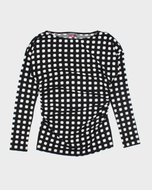 Y2k 00s Vince Camuto Ruched Long Sleeve Top - S sold by Rokit