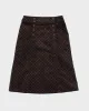 Vintage 90s Bess Checked Corduroy Skirt - S sold by Rokit