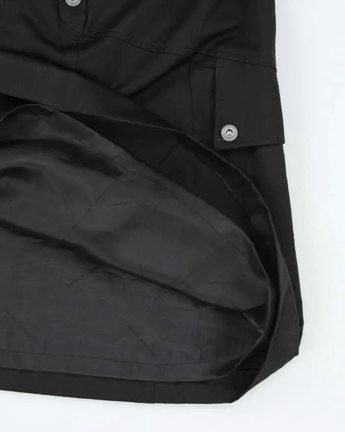 Y2k 00s Javier Simorra Black Silky cargo Skirt - S sold by Rokit product image thumbnail 4