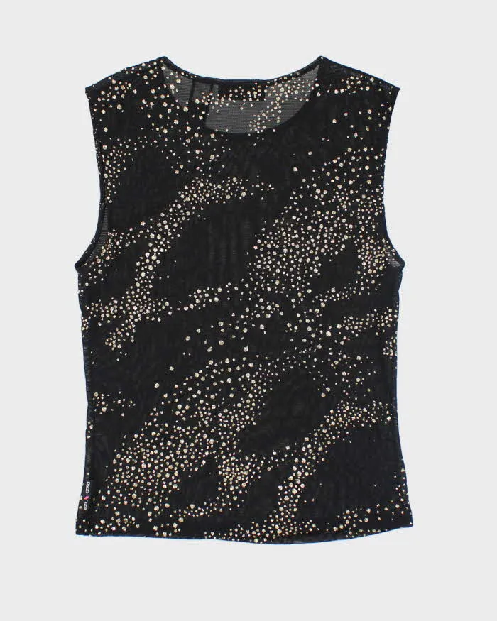 Y2k 00s DKNY Mesh Glitter Top - M sold by Rokit product image thumbnail 2
