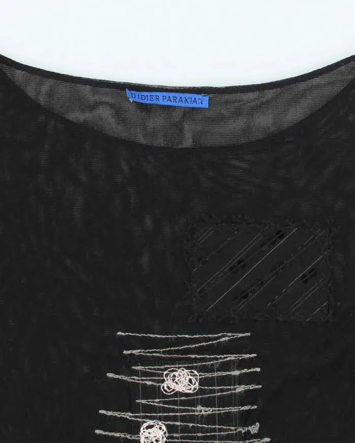 Vintage 90s Sequin Patchwork Mesh Top - S sold by Rokit product image thumbnail 3