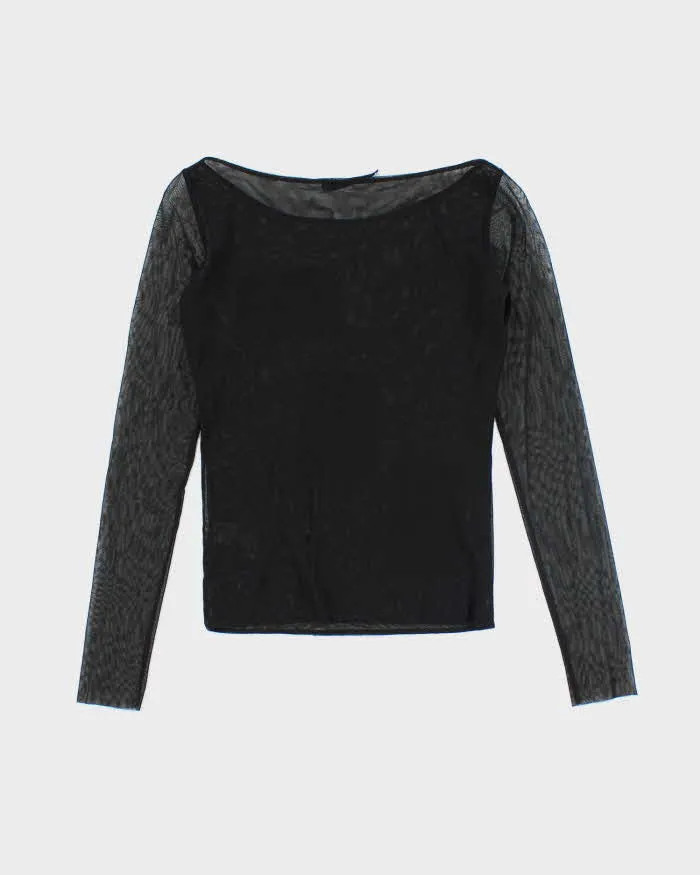 Vintage 90s Sequin Patchwork Mesh Top - S sold by Rokit product image thumbnail 2