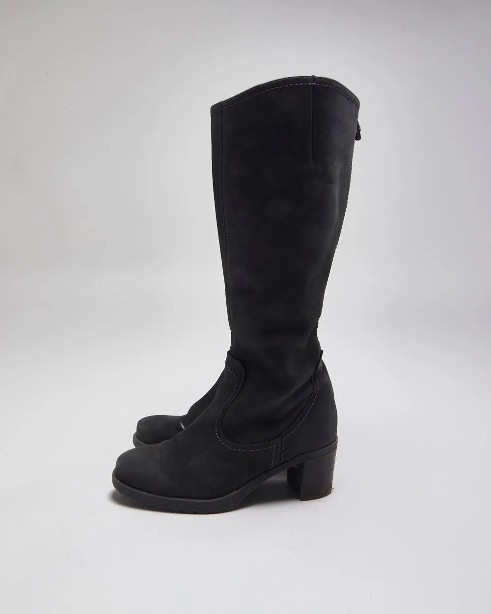 Vintage Y2K Women's Soft Leather High Heeled Boots - UK 3 sold by Rokit product image thumbnail 5